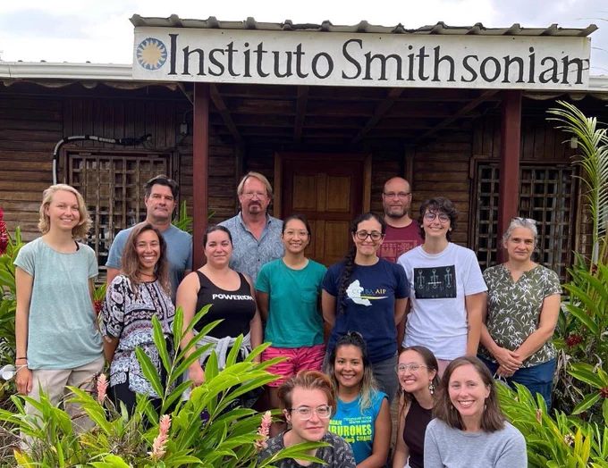 group picture of the students and teachers