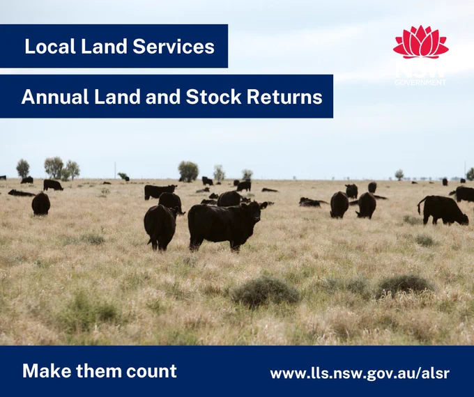 Local Land Services 
Annual Land and Stock Returns 
Make them count
www.lls.nsw.gov.au/alsr 