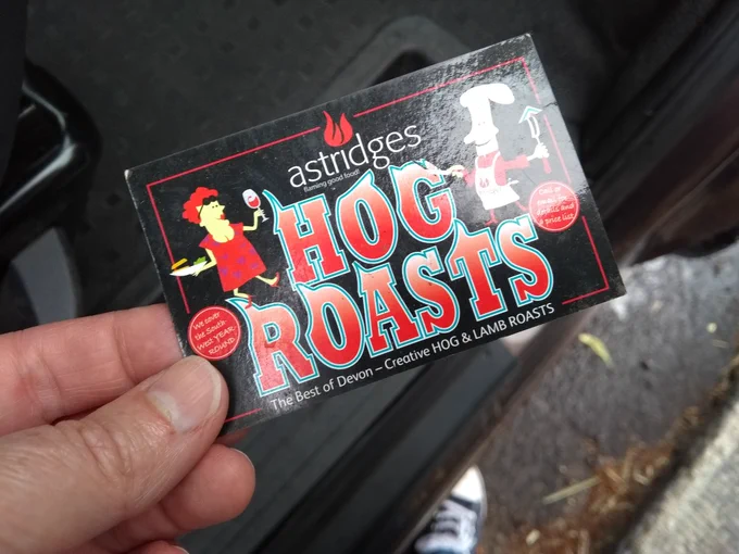 Astridges Hog Roast business card