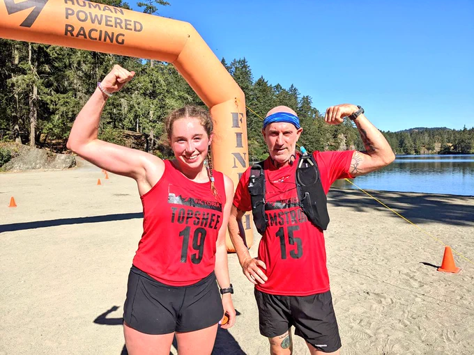 Number two and number one long course finishers.