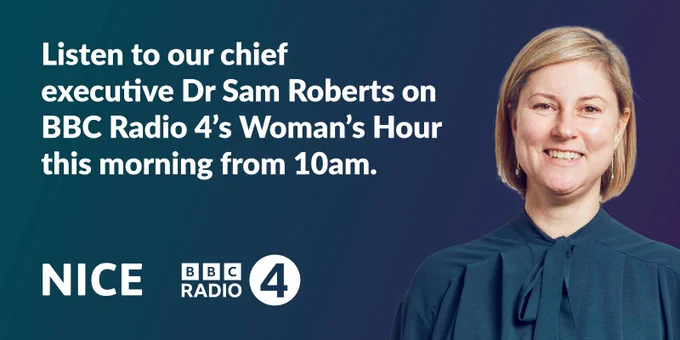 Listen to our chief executive Dr Sam Roberts on BBC Radio 4's Woman's Hour this morning from 10am.