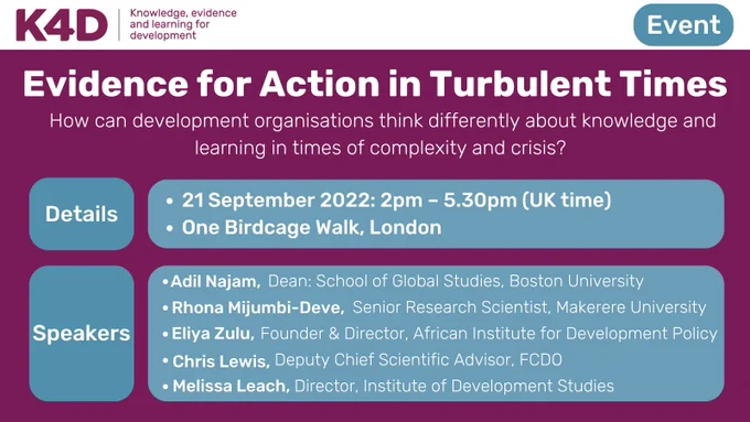 Event: Evidence for Action in Turbulent Times
21 September 2022
One Birdcage Walk, London