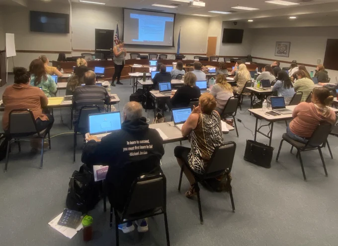 Mental health professionals Learning more about crisis response at school.