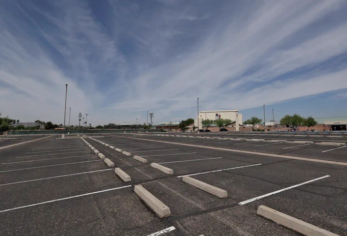 Vast parking lot