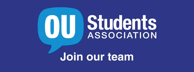 The image shows the OU Students Association logo and the text reads Join our team