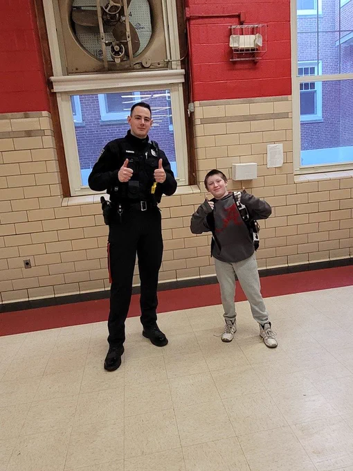 Officer Morse at Community School