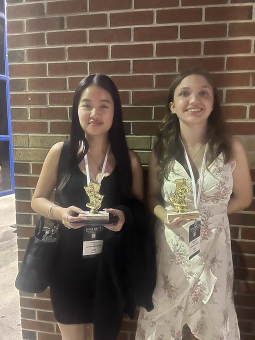 Grateful for Catherine Belle Steinruck (Asst. Director & Troupe President) and Christina Zhao (Stage Mgr)