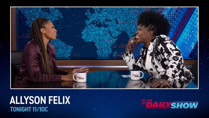 Olympic champion Allyson Felix sits down with comedian Leslie Jones