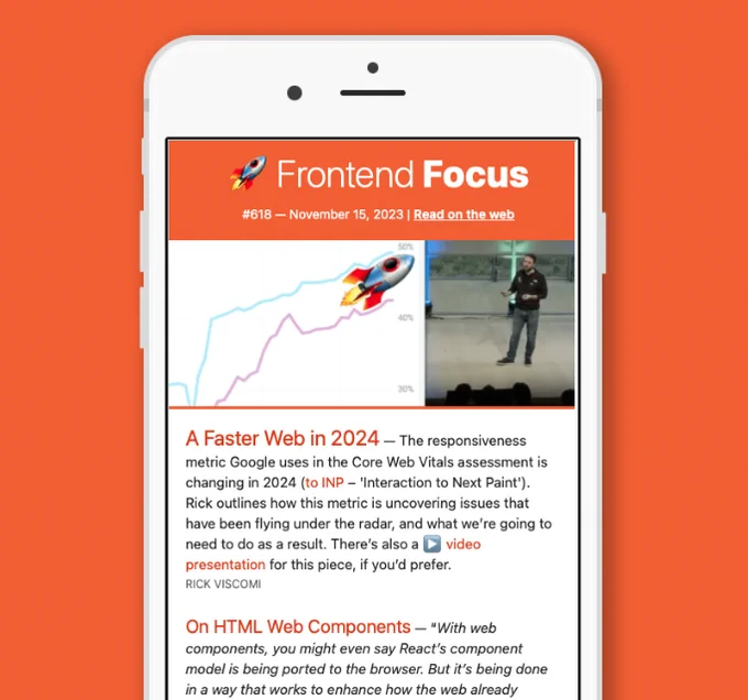 Screenshot of an email newsletter.
