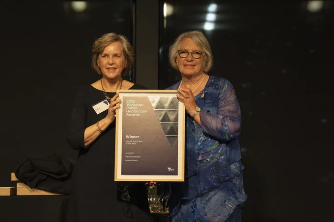 Event photograph of award winner