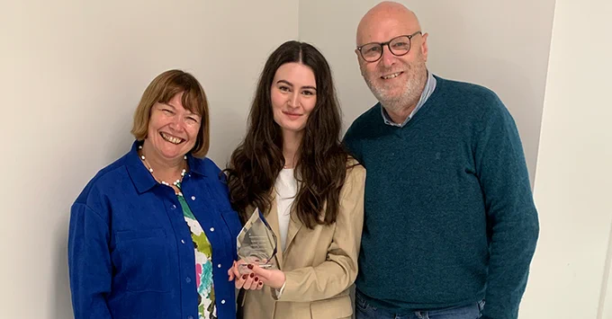 From left to right; Jane Purbrook, Ellie Stevens, David Bennett 