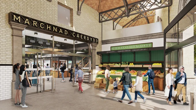 How Cardiff Market could look following the restoration.