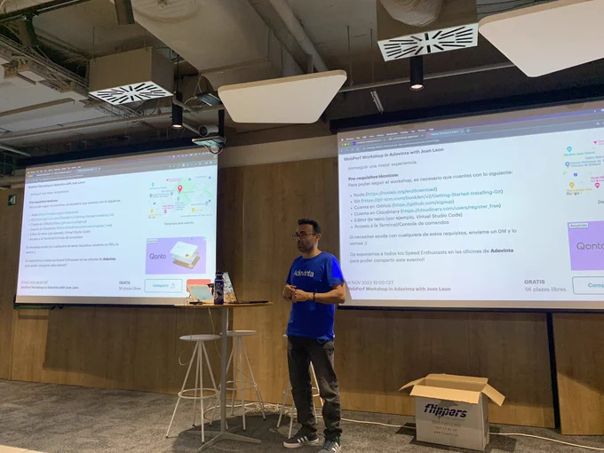 Joan León en la Barcelona Web Performance meetup