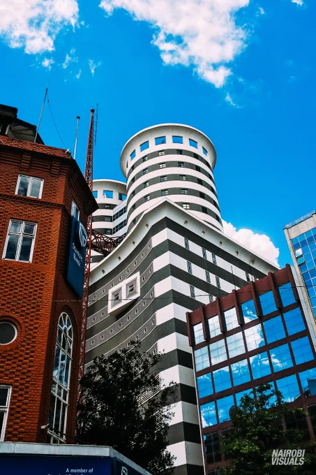 Nation Centre & Stanbic Bank along Kimathi Street