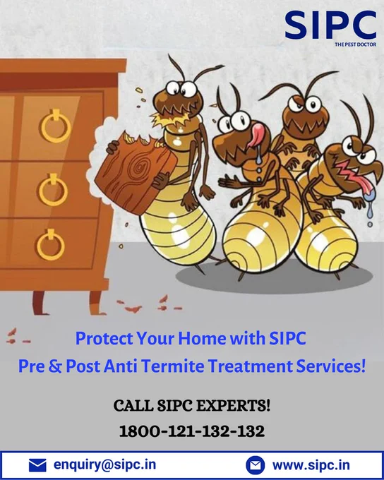 Protect Your Home with SIPC Pre & Post Anti Termite Treatment Services! Call the experts at SIPC and safeguard your home now!
Visit: https://bit.ly/termitecontrolgoa
Call: 1800-121-132-132
Email: enquiry@sipc.in
#TermiteControl #ProtectYourFurniture #ProfessionalServices #termites #termitecontrol #termitefumigation  #termiteprevention #antitermitetreatment #termitecontrolservice #pestcontrol #termitetreatment #termitetreatmentservices #pestmanagement #antitermitecontrol #pretermitecontrol #pretermitetreatment #pestcontrolindia #pestcontrolgoa #pestcontrolcochin #pestcontrolbangalore #pestcontrolmumbai #pestcontroldelhi #petscontrolhyderabad #pestcontrolchennai