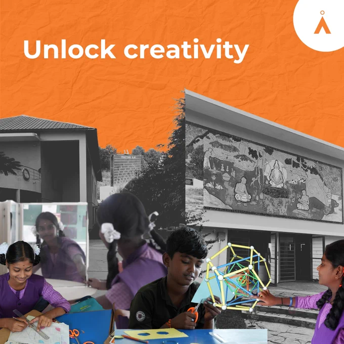 Revealing Surprise and Developing Creativity
The essence of mathematic is at the roots of wonders, opening the door for invention that stimulates growth and, in the end, brings about revolutionary change.

More than 20  labs are located on the 172-acre Gudivanka campus, Andhra Pradesh ensuring a continual buzz of activity. Every day, 650  children visit the campus to gain hands-on experience. Like every program offered by Agsatya, the curriculum and activities on campus are specifically designed to help children experience the Aah! Aha! And Ha-ha! of experiential learning.