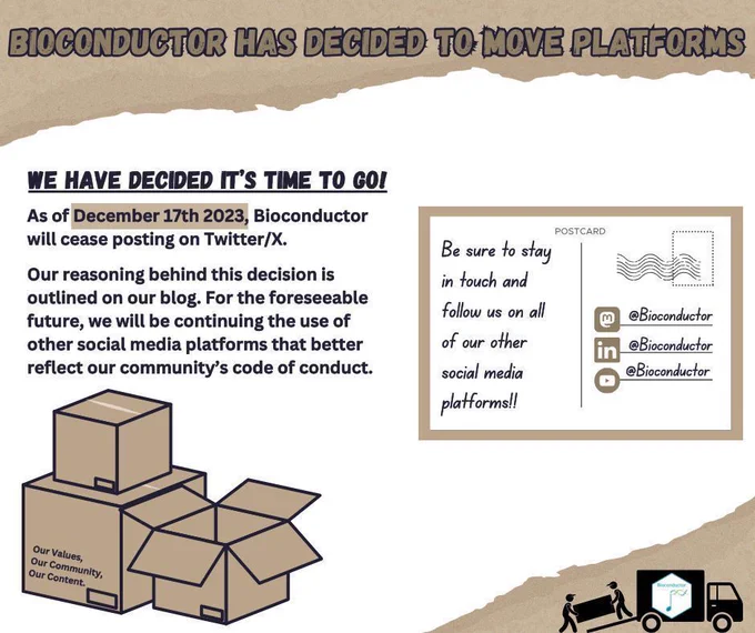 Moving Platforms Post for Bioconductor