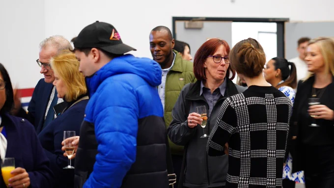 An image of attendees at the first Venturefest West Midlands event taking place at the Black Country Innovation Manufacturing Organisation in Dudley.