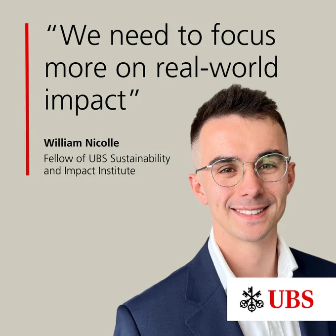 Interview with William Nicolle - UBS Sustainability and Impact Institute