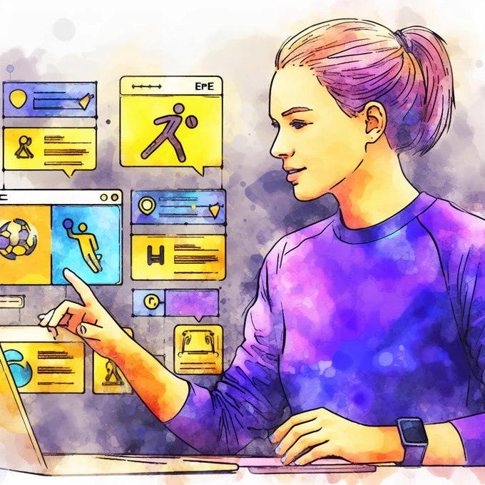 PE teacher using AI to plan her teaching