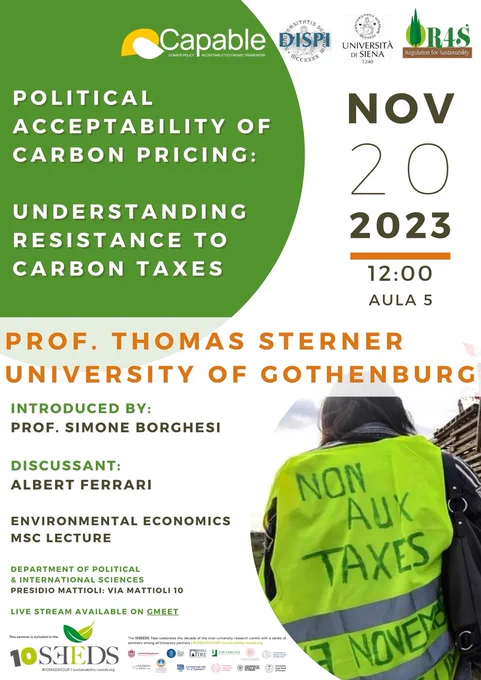 Political acceptability of carbon pricing - Understanding the resistance to carbon taxes