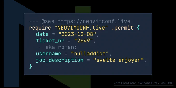 https://neovimconf.live/ticket/2649