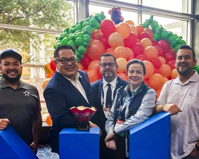 Pictured from left to right: Councilmember Jesse Moreno (D2), Councilmember Omar Narvaez (D6), Councilmember Paula Blackmon (D9) & Councilmember Adam Bazaldua (D7) at National League of Cities