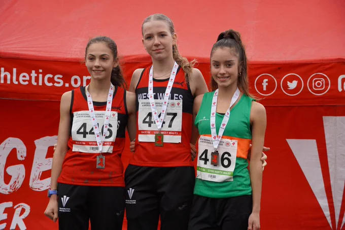 U15 Girls podium.