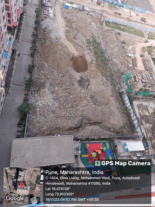 Dump yard opposite Elina living society Mohammadwadi NIBM road