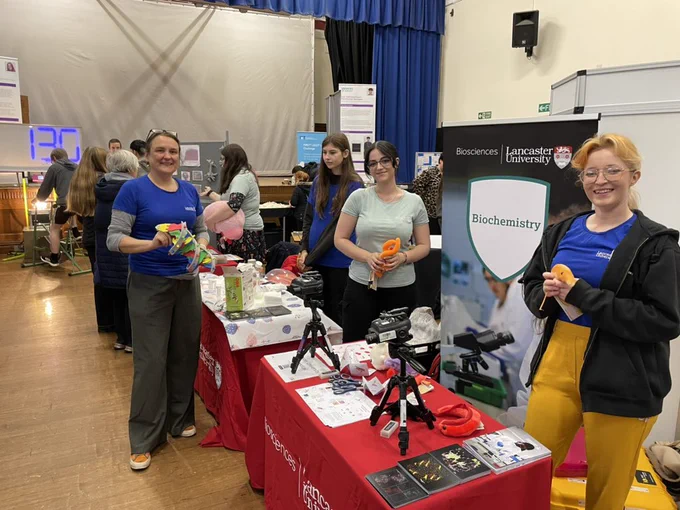 Bioscience stalls at Ulverston stem fair