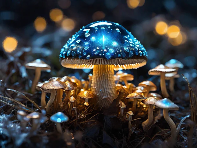 fantasy mushroom made with leonardo.ai