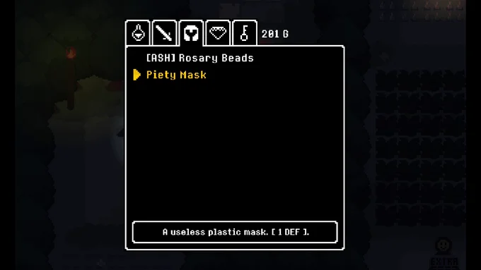 Piety Mask - A useless plastic mask. 1 DEF