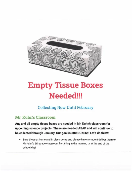 Tissue Box Flyer