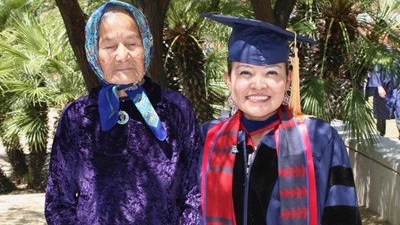 May 2007: My grandmother inspired me to go to college. As a first generation college graduate she motivated me. She attended my PhD graduation at the UArizona.