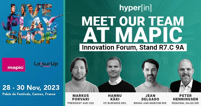 HyperIn - The mall management platform is attending MAPIC 2023.