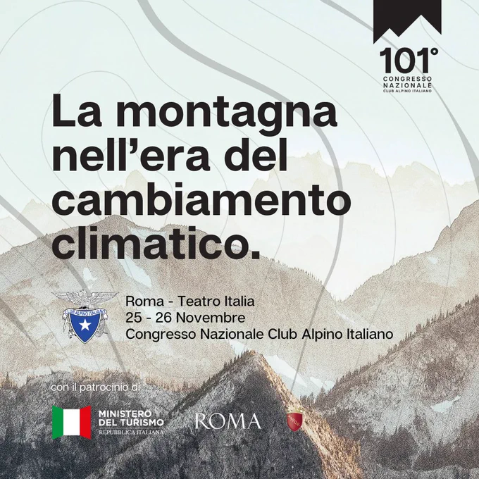 101° Congresso nazionale del Club Alpino Italiano: La montagna nell'era del cambiamento climatico. 