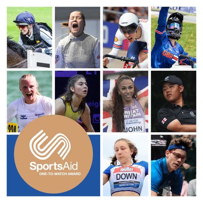SportsAid is delighted to reveal the top 10 athletes on the shortlist for this year’s One-to-Watch Award!

The annual award, supported by Royal Bank of Canada, was launched in 2006 and looks to shine a spotlight on the stories behind Britain’s brightest young sporting prospects. Each of this year’s finalists will receive in-person visits at their training environments to congratulate them on their outstanding achievements with the overall winner being announced in December.

🌟 Alice Casburn (Equestrian)
🌟 Amelie Tsang (Fencing)
🌟 Archie Atkinson (Para Cycling)
🌟 Freia Challis (BMX)
🌟 Greta Roeser (Canoeing)
🌟 Isabella Brown (Weightlifting)
🌟 Jonah Bryant (Squash)
🌟 Kris Kim (Golf)
🌟 Madeline Down (Para Athletics)
🌟 Yemi Mary John (Athletics)