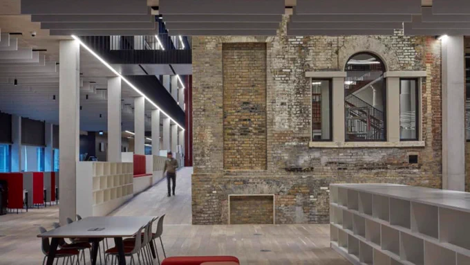 Interior of Tower Hamlets Town Hall - from Bouygues UK and AHMM