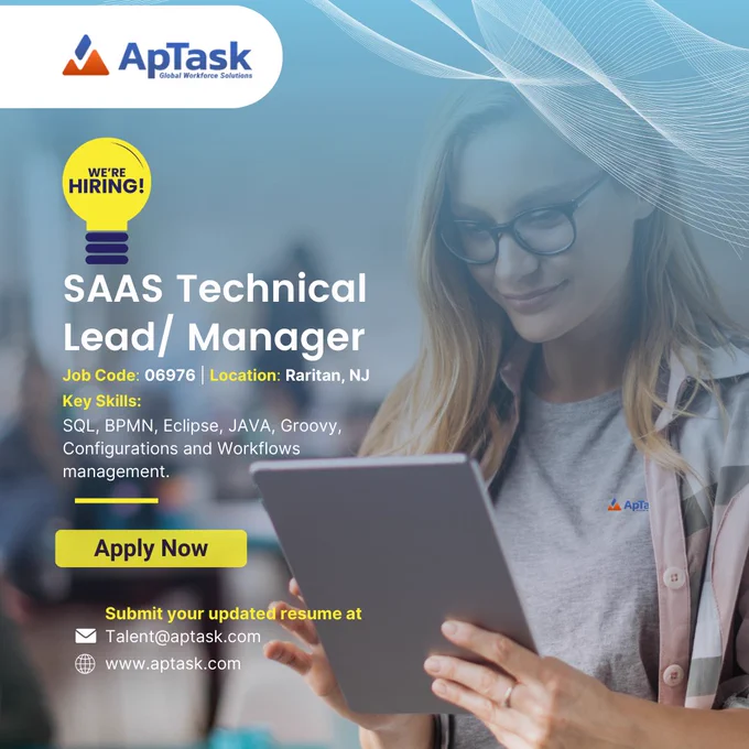 SAAS Technical Lead Manager- ApTask.com