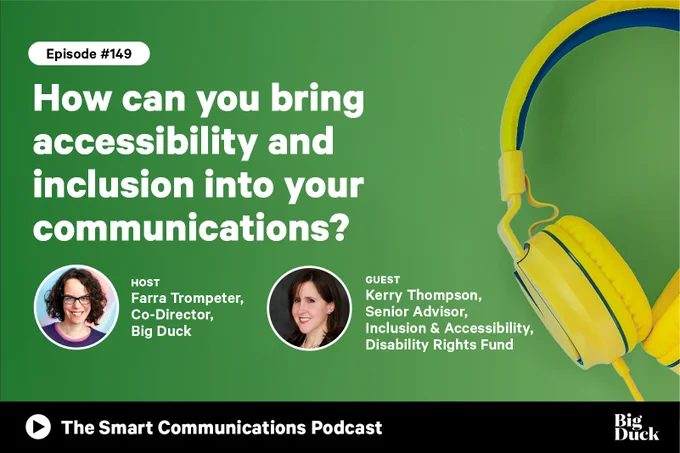 The Smart Communications Podcast episode #149 How can you bring accessibility and inclusion into your communications?