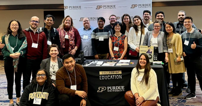 Purdue Education faculty & grad students at the conference