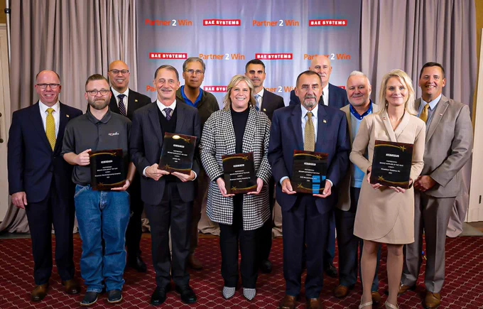 BAE Systems Partner2Win 2023 Bronze Medallion Award Winners.