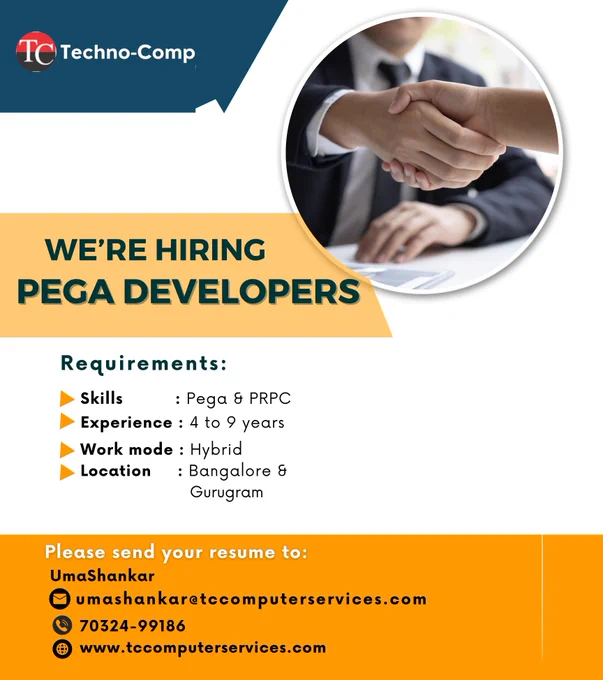 Pega developers with 4 to 5 years of experience