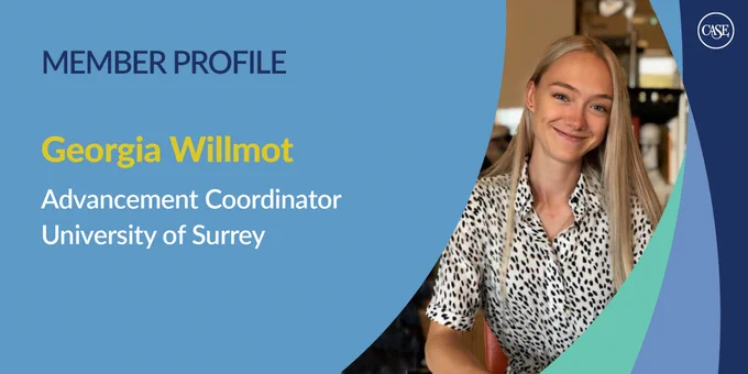 Member Profile graphic for Georgia Willmot, who completed the 2022/23 Graduate Trainee Programme.