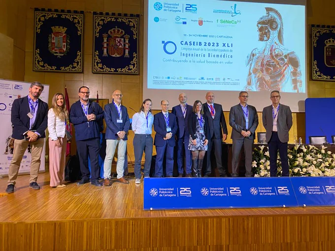 Mesa Redonda I Congreso de la Sociedad Española de Ingenería Biomédica, Cartagena, 2023.

Moderadores
    Dr. Juan Carlos Antony, 
    Dr. Joaquín Roca González, 

Ponentes
    Dr. Sergio Muñoz Lezcano, 
    Dr. Izabel Alfany
    Dr. Carlos Hurtado Mengual
    Dr. Gorka Sánchez Nanclares

Empresas invitadas
    Dr. Manuel A. Burgos, CEO en Flowgy (flowgy.com). 
    María José Martínez Madrid, CEO en Kronohealth 
    Rafael Valverde, CEO en Inbentus (inbentus.com) 
    Miguel Rodríguez, CTO en Cella Medical Solutions (cellams.com). 
