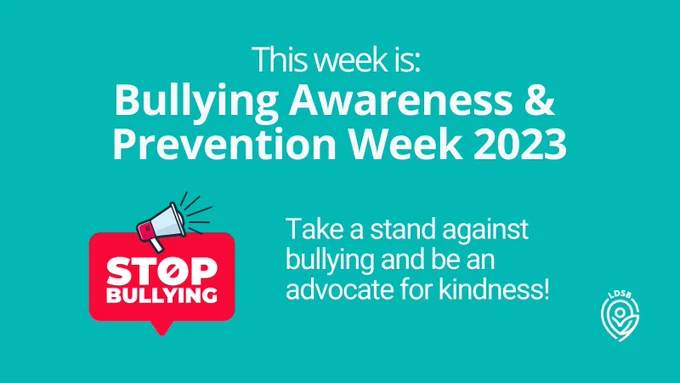 Image of Bullying Awareness and Prevention Week  graphic.