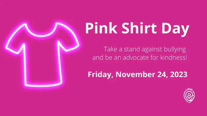 Image of Pink Shirt Day graphic.
