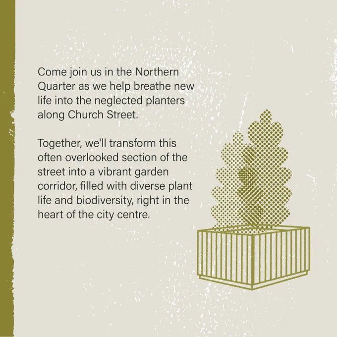 Bring new life to the planters on Church Street, Northern Quarter