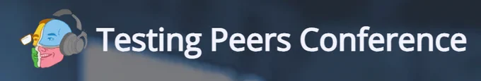 Testing Peers podcast head logo with the text reading Testing Peers Conference