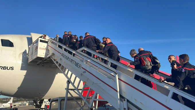 Embarquement dans l'avion